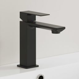Kronenbach Quara 3.0 Black bateria umywalkowa stojąca czarny mat KB100350C11