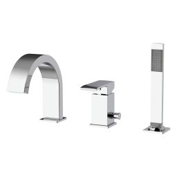 Kronenbach Quara 3.0 bateria wannowo-prysznicowa 3-otworowa chrom KB100366C10