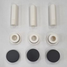 Kronenbach Smart Push przyciski do baterii wannowo-prysznicowej czarny mat ZSET106NOKB