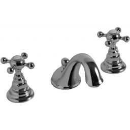 Kerasan Retro bateria umywalkowa 3-otworowa stojąca złoty połysk 739191