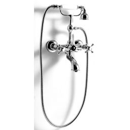 Kerasan Retro bateria wannowo-prysznicowa ścienna złoty połysk 739491