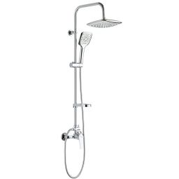 Kuchinox Fiona zestaw prysznicowy ścienny z deszczownicą chrom PKF_00KB