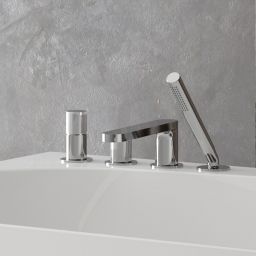 Ksuro 02 bateria wannowo-prysznicowa nawannowa 4-otworowa chrom błyszczący 13004010
