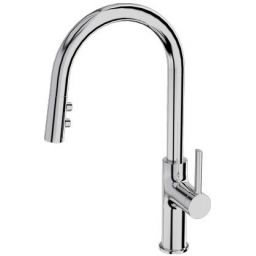 LaVita Orion bateria kuchenna stojąca z wyciąganą wylewką chrom