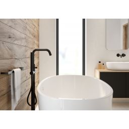 Oltens Hamnes bateria umywalkowa podtynkowa czarny mat 32602300