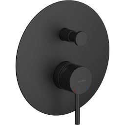 Oltens Molle bateria wannowo-prysznicowa podtynkowa czarny mat 34100300