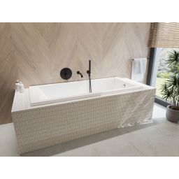 Zestaw Oltens Molle zestaw wannowo-prysznicowy podtynkowy czarny mat 36602300