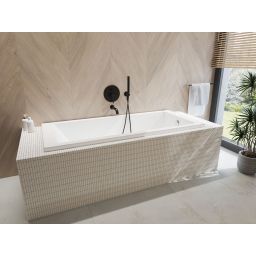 Zestaw Oltens Molle zestaw wannowo-prysznicowy podtynkowy czarny mat 36602300