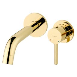 Oltens Molle bateria umywalkowa podtynkowa złoty połysk 32600800