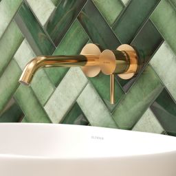 Oltens Molle bateria umywalkowa podtynkowa złoty połysk 32600800