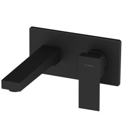 Oltens Gota bateria umywalkowa podtynkowa czarny mat 32601300