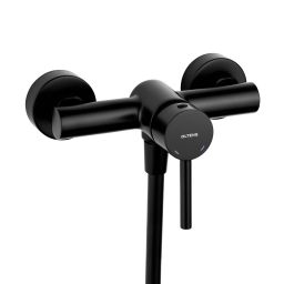 Oltens Molle bateria prysznicowa ścienna czarny mat 33000300