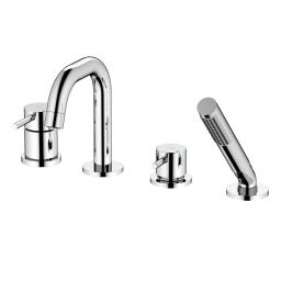 Oltens Molle bateria wannowo-prysznicowa nawannowa chrom 34200100