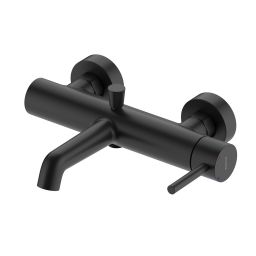 Oltens Molle bateria wannowo-prysznicowa ścienna czarny mat 34112300