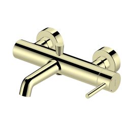 Oltens Molle bateria wannowo-prysznicowa ścienna złoty połysk 34112800