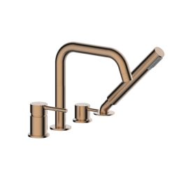 Oltens Molle bateria wannowo-prysznicowa nawannowa miedź szczotkowana 34200610