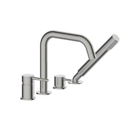 Oltens Molle bateria wannowo-prysznicowa nawannowa nikiel 34200910