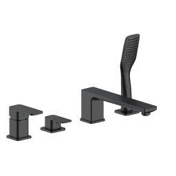 Oltens Hadsel bateria wannowo-prysznicowa nawannowa czarny mat 34203300