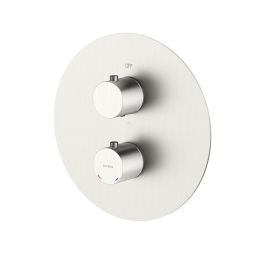 Oltens Katla bateria wannowo-prysznicowa termostatyczna podtynkowa nikiel 34600910