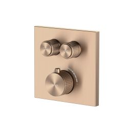 Oltens Onega (S) bateria wannowo-prysznicowa podtynkowa termostatyczna miedź szczotkowana 34602610