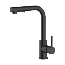 Oltens Myvat bateria kuchenna stojąca czarny mat 35205300