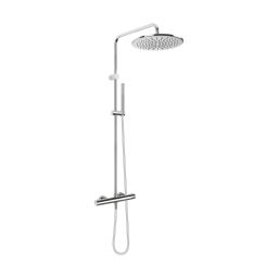 Oltens Boran zestaw prysznicowy ścienny termostatyczny z deszczownicą chrom 36502100