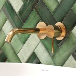 Oltens Molle bateria umywalkowa podtynkowa złoty połysk 32600800