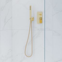 Oltens Ronneby wąż prysznicowy 125 cm złoty połysk 37200800