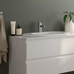 Oltens Vernal blat naszafkowy 160,6x46,4 cm slim biały 63008000