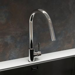 Oltens Litla bateria kuchenna stojąca chrom 35204100