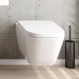 Zestaw Oltens Hadsel miska wisząca PureRim z powłoką SmartClean z deską wolnoopadającą twardą biała 42540000