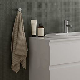 Oltens Vernal wieszak na ręcznik nikiel 80004910