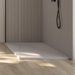 Oltens Bergytan brodzik prostokątny 100x80 cm RockSurface kaszmir 15100900