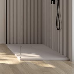 Oltens Bergytan brodzik prostokątny 140x80 cm RockSurface kaszmir 15106900