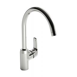 Oras Safira bateria kuchenna z obrotową wylewką chrom 1028F