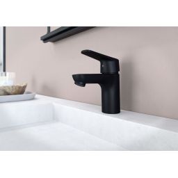 Oras Vega bateria umywalkowa stojąca czarny mat 1810FG-33