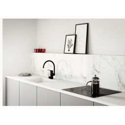 Oras Vega bateria kuchenna z zaworem do zmywarki czarny mat 1839FG-33