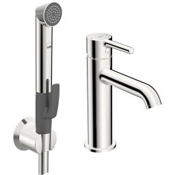 Oras Optima Style Eco bateria umywalkowa stojąca ze słuchawką typu bidetta chrom 2606FH-105