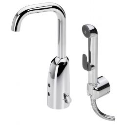 Oras Electra bateria umywalkowa stojąca elektroniczna 6 V Bluetooth ze słuchawką prysznicową Bidetta chrom 6332FZ