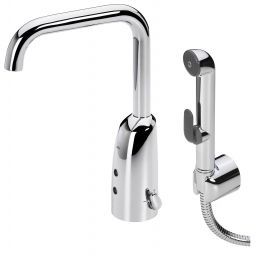 Oras Electra bateria umywalkowa stojąca elektroniczna 6 V Bluetooth ze słuchawką prysznicową Bidetta chrom 6333FZ