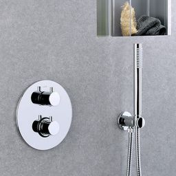 Paffoni Light bateria wannowo-prysznicowa podtynkowa termostatyczna chrom LIQ019CR