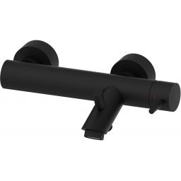 Paffoni Light bateria wannowo-prysznicowa ścienna czarny mat LIG022NO