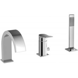 Paffoni Tilt bateria wannowo-prysznicowa 3-otworowa chrom TI040CR
