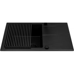 Pyramis Keros zlewozmywak z baterią czarny/czarny 070247001S