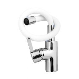 Pyramis Flessi bateria kuchenna z elastyczną wylewką biała/chrom 090919538