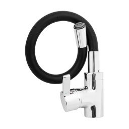 Pyramis Flessi bateria kuchenna z elastyczną wylewką czarna/chrom 090919638