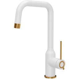 Quadron Natalie Q Line bateria kuchenna stojąca biała-miedź 3523501_WHMPVDC1