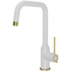 Quadron Natalie Q Line bateria kuchenna stojąca biała-złoto/stare złoto 3523501_WHMPVDG1