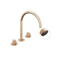 Ravak Espirit bateria umywalkowa stojąca złota X070349