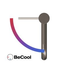 Ravak Espirit bateria umywalkowa stojąca BeCool grafit X070407